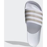 adidas Uniseks-Volwassen Adilette Aqua Slippers, Ftwr White/Platin Met./Ftwr White, 47 EU