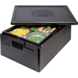Thermo Future Box GN 1/1 Premium thermobox, koelbox, transportbox, warmhoudbox en isolatiebox met deksel, 39 liter, 60 x 40 thermobox, thermobox van EPP (geëxpandeerd polypropyleen)