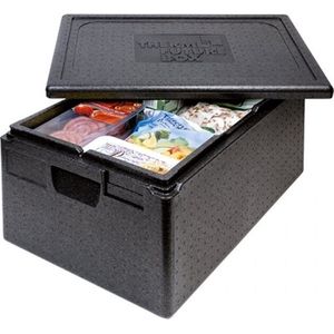 Thermo Future Box GN 1/1 Premium thermobox, koelbox, transportbox, warmhoudbox en isolatiebox met deksel, 46 liter, 60 x 40 thermobox, thermobox van EPP (geëxpandeerd polypropyleen)