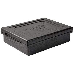 Thermo Future Box lunchbox koelbox transportbox warmhoudbox en isolatiebox met deksel, thermobox van EPP (geëxpandeerd polypropyleen), zwart, 10 liter 51 x 36,5 cm Dinnerbox