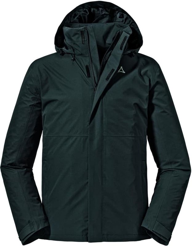 Schöffel - Gmund - Jas - Zwart - Polyester - Verstelbare Capuchon