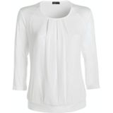 Frank Walder - Longsleeve - Wit - Effen - Halslijn: Ronde Hals