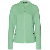 Frank Walder - Vest - Blauw - Effen - Halslijn: Opstaande Kraag