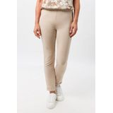 Frank Walder - Dames Broek - Beige - Slim-Fit