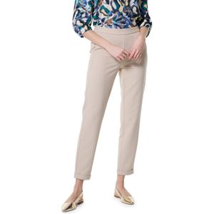 Frank Walder - Dames Broek - Beige - Slim-Fit