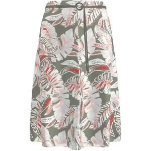 Frank Walder Rok - Roze en Groen Patroon