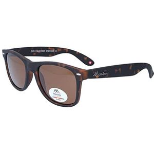 Unisex Montana Eyewear MP1B-XL - Polariserende zonnebril van mat kunststof in Havana - Bruin