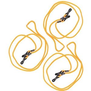 Brillenkoord/brillenband met verstelbare eindlus in voordeelverpakking, 3 x oranje