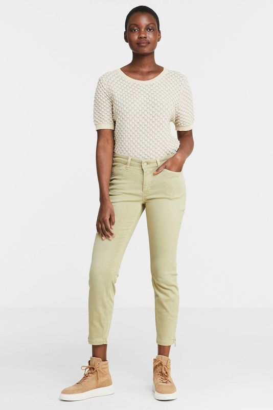 Mac - Skinny Jeans - Beige - Katoen - Super Stretch