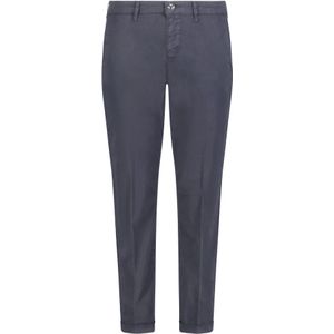 Mac - Chino Turn Up - Donkerblauw - Superzachte Denim met Tencel