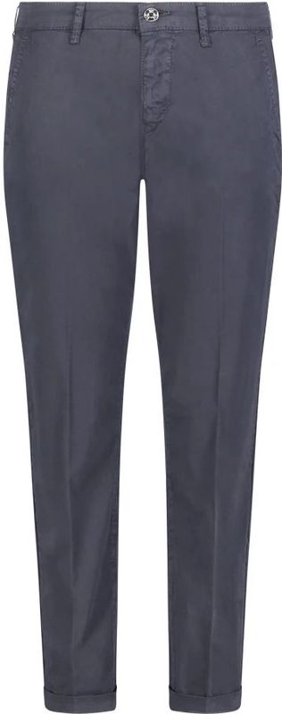 Mac - Chino Turn Up - Donkerblauw - Superzachte Denim met Tencel