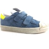 Clic! - Piel Basket Levis - Casual Schoenen - Blauw Combi - Suède
