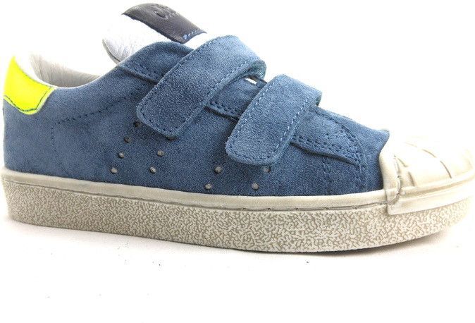 Clic! - Piel Basket Levis - Casual Schoenen - Blauw Combi - Suède