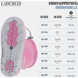Ladeheid - LA-RB-487 - Dames Regenlaarzen - Zwart - Rubber - Waterdicht