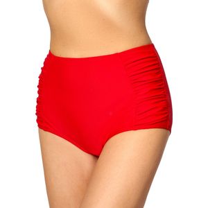 Merry Style - MS-MS10-119-SL - Bikinibroekje - Rood - Elastische Tailleband - Polyamide & Elastaan