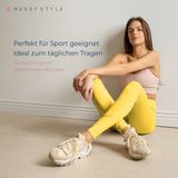 Merry Style - MS-MS10-143-LE - Leggings - Geel - Sportbroek - Vrijetijdsbroek - Lang
