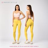 Merry Style - MS-MS10-143-LE - Leggings - Geel - Sportbroek - Vrijetijdsbroek - Lang