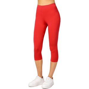 Merry Style - MS10-144 - Legging - Rood - 3/4 Lengte, Viscose met Elasthaan