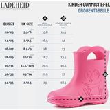 Ladeheid LA-CA-Frog Kinder Regenlaarzen - Rubber - Licht - EVA - Geel