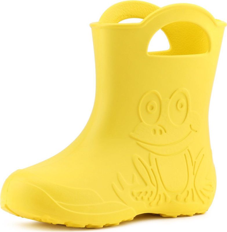 Ladeheid LA-CA-Frog Kinder Regenlaarzen - Rubber - Licht - EVA - Geel