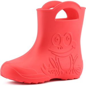 Ladeheid LA-CA-Frog Kinder Regenlaarzen - Rubber - Licht - EVA - Koraal