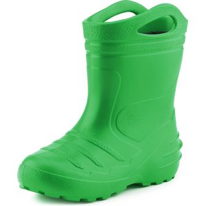Ladeheid - LA-KL-051 - Kinder Regenlaarzen - Groen - Rubber - Waterdicht