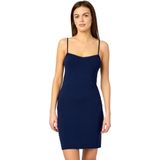 Merry Style - MS-MS10-203-UW - Onderjurk - Marineblauw - Viscose - Kort - V-neck - Verstelbare Spaghetti Bandjes