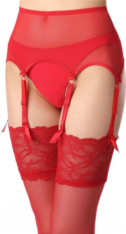 Merry Style - MS-KS-912 - Jarretel Gordel - Rood