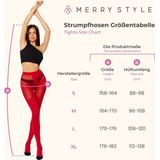 Merry Style - MS-GB-317 - Panty - Rood - 60 DEN - Gedessineerd - 3D-technologie