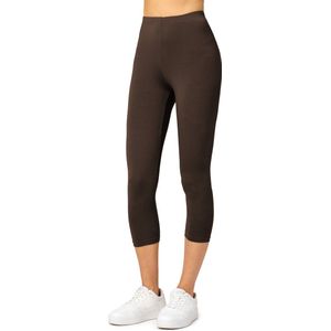 Merry Style Dames 3/4 Legging MS10-144 (Bruin, XS)
