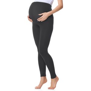 Be Mammy - BE20-230 - Zwangerschapsleggings - Grafiet - Hoge Taille