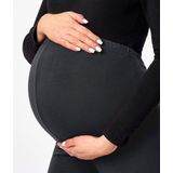 Be Mammy BE-Leggings-02 Dames Zwangerschapsleggings - Lang - Viscose - Elasthan - Grafiet