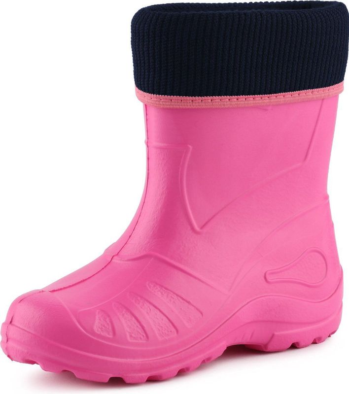 Ladeheid - LA-KL-EVA-Kids - Regenlaarzen - Roze - Rubber - Wasbare Binnenschoen