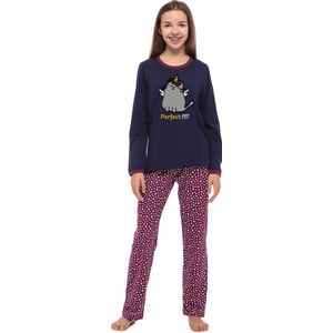 Merry Style - MS-MS10-240-PJ - Pyjama - Marineblau/Sterne - Lange Mouwen - Lange Broek - Katoen