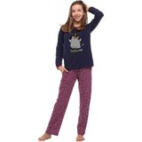 Merry Style - MS-MS10-240-PJ - Pyjama - Marineblau/Sterne - Lange Mouwen - Lange Broek - Katoen