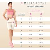 Merry Style - MS10-144 - Legging - Rood - 3/4 Lengte, Viscose met Elasthaan