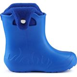 Ladeheid - LA-CA-FrogButton - Kinder Regenlaarzen - Blauw/Navy Blauw - Rubber met Binnenschoen - EVA