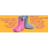 Ladeheid EVA Kinderen Rubberlaarzen Regenschoenen LA-CA-04 (Roze/Grijs, 24/25 EU)