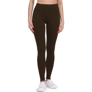 Bellivalini Dames Lange Legging van Viscose BLV50-147 (Braun, S)