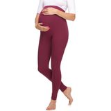 Merry Style Dames Moederschap Lange Legging van Viscose MS10-297 (Bordeaux, L)