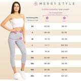 Merry Style MS-MS10-144-LE Dames Capri Leggings - Sport - Vrijetijdsbroek - 3/4 Lengte - Viscose - Sporbroek - Yogabroek - Fuchsia2 - XS