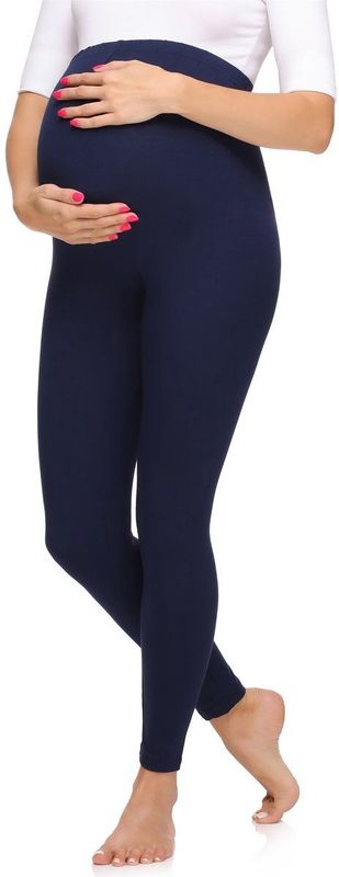 Merry Style - MS-MS10-297-LE - Zwangerschapsleggings - Marineblauw - Lang - Viscose