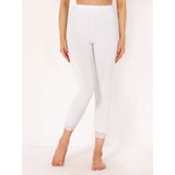 Dameslegging - Zwart - Viscose - 7/8 Lengte - Kant Versiering