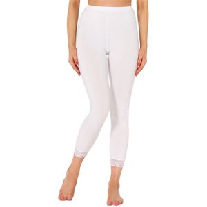 Dameslegging - Zwart - Viscose - 7/8 Lengte - Kant Versiering