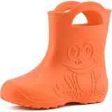 Ladeheid LA-CA-Frog Kinder Regenlaarzen - Rubber - Licht - EVA - Oranje (151c)