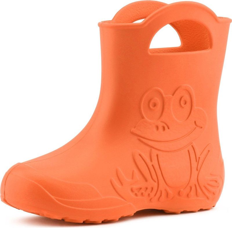 Ladeheid LA-CA-Frog Kinder Regenlaarzen - Rubber - Licht - EVA - Oranje (151c)