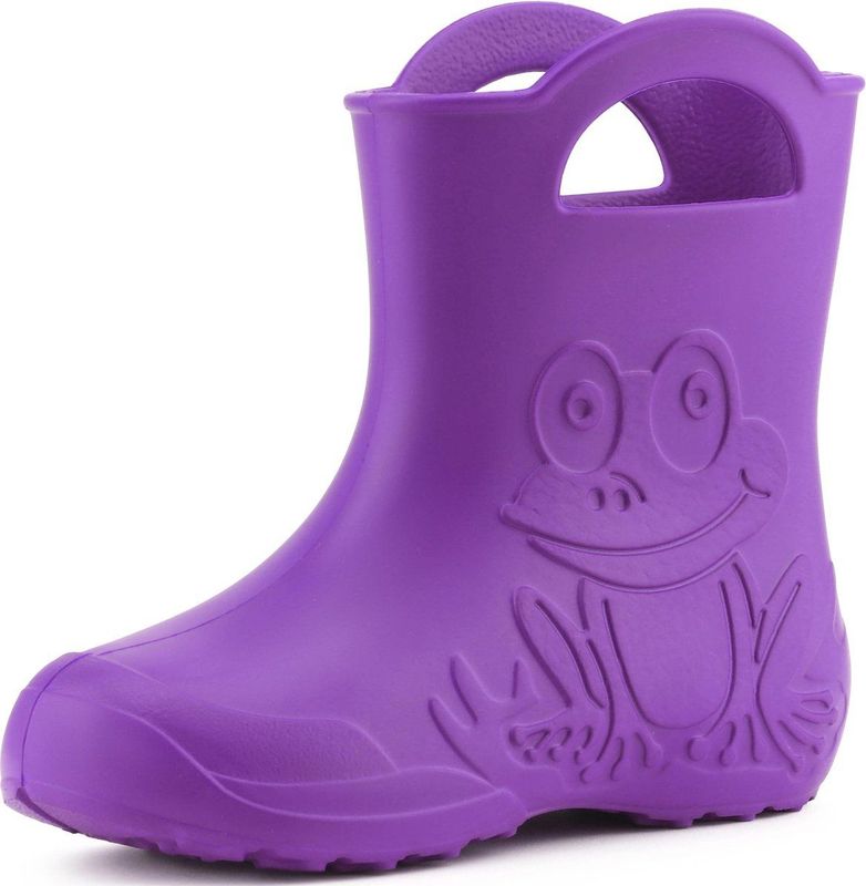 Ladeheid LA-CA-Frog Kinder Regenlaarzen - Rubber - Licht - EVA - Lilla