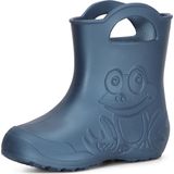Ladeheid LA-CA-Frog Kinder Regenlaarzen - Rubber - Licht - EVA - Metallic Blauw-2