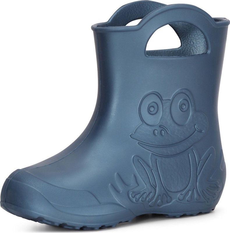 Ladeheid LA-CA-Frog Kinder Regenlaarzen - Rubber - Licht - EVA - Metallic Blauw-2