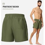 Zwemshort - Blauw - Polyester - Elastische Tailleband